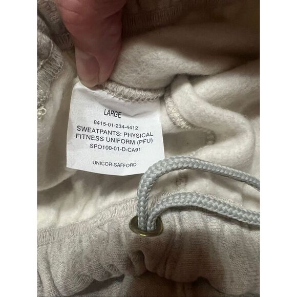 No Brand Unisex Sweatpants Gray Sz L NWT - Picture 3 of 5